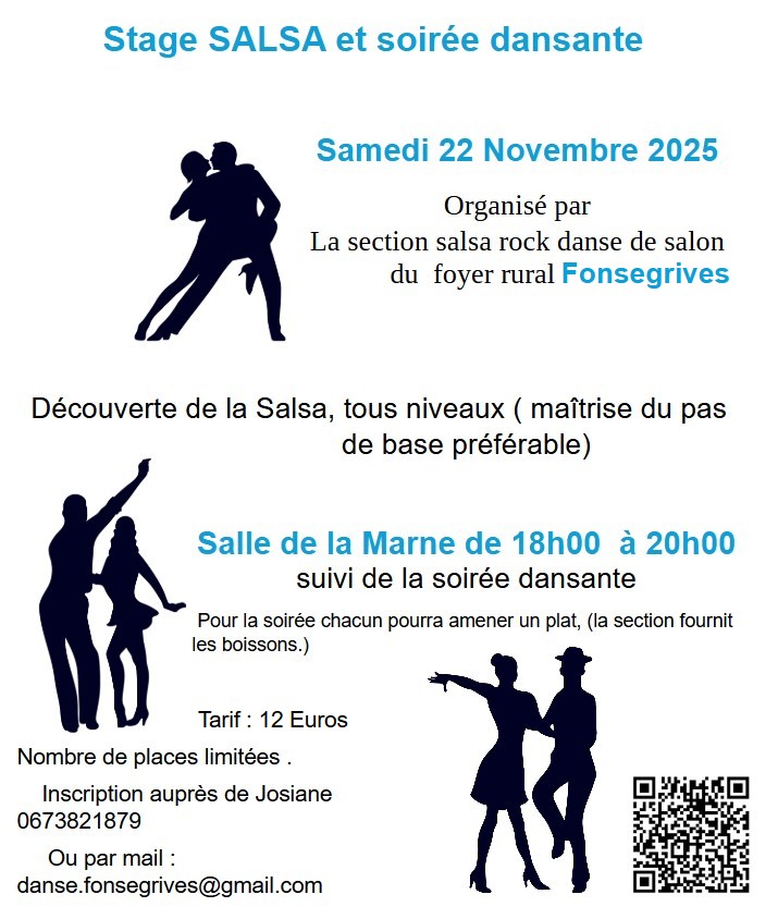 Stage SALSA et soirée dansante