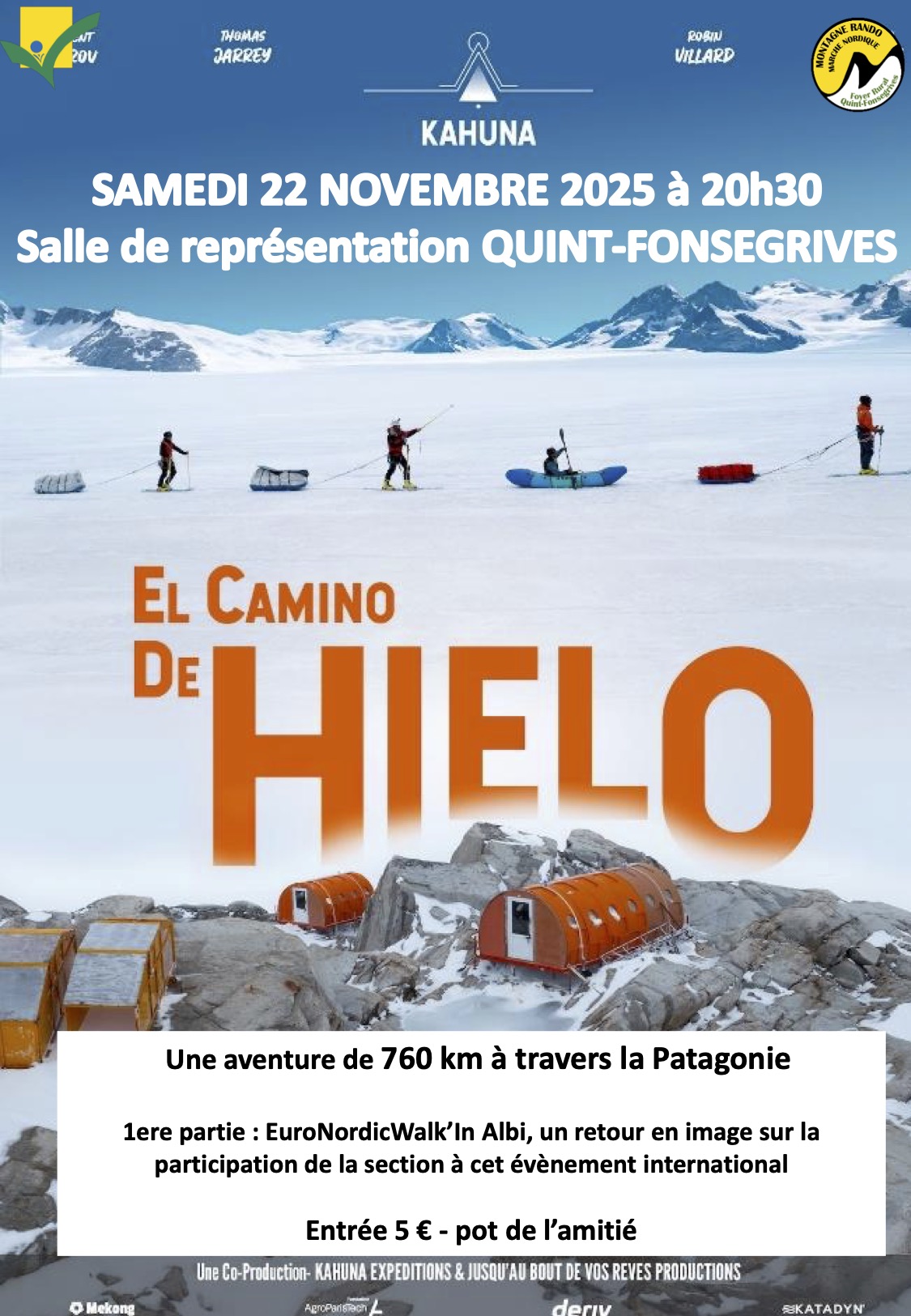 Conférence Montagne le samedi 22 novembre à 20h30